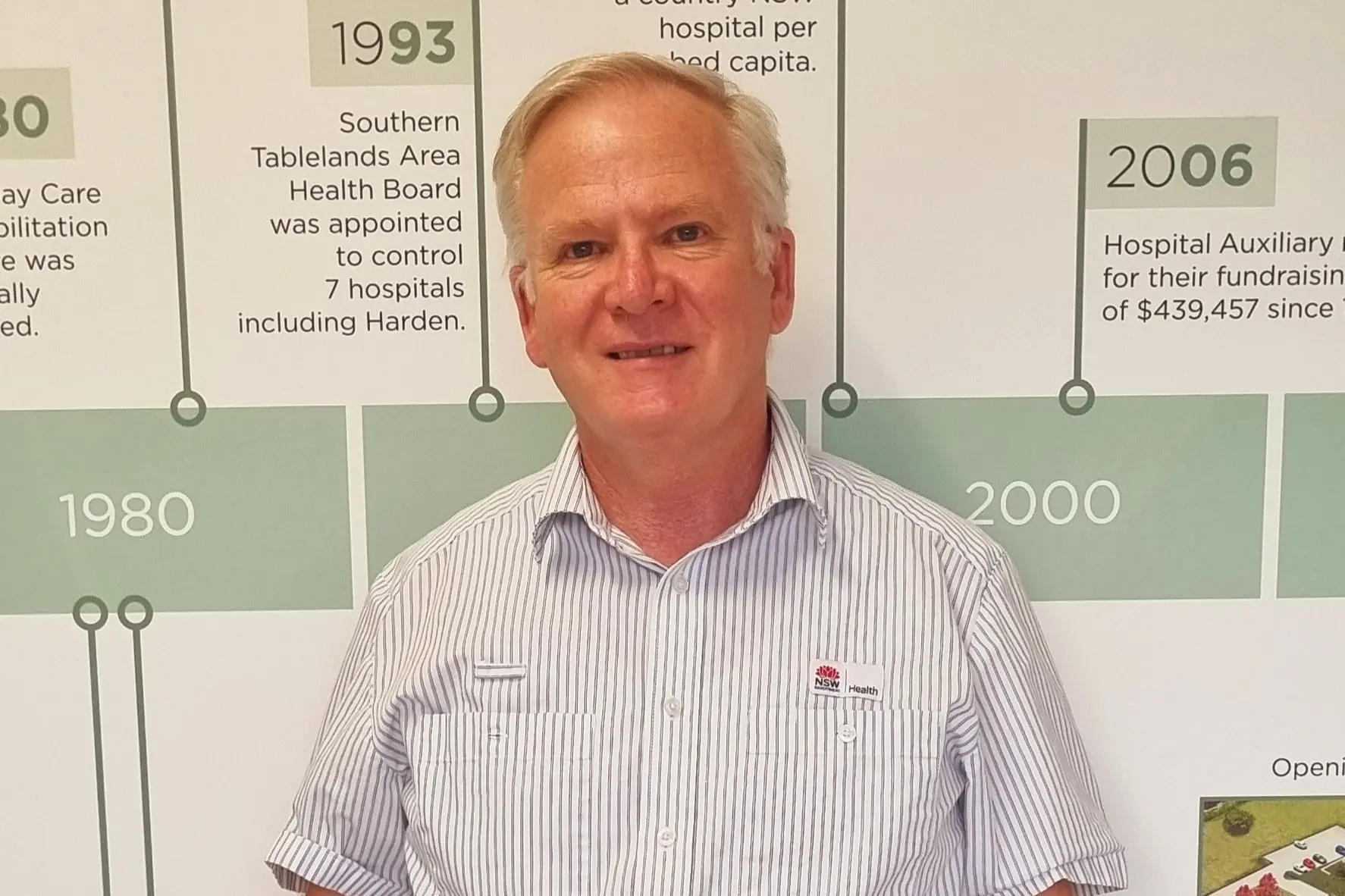 <p>Harden MPS Nurse Manager Steve has been farewelled by Harden LHAC. PHOTO: Harden LHAC</p>\\n