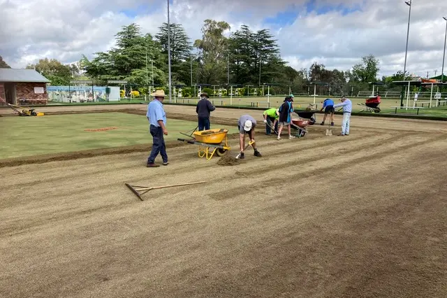 <p>Volunteer workers at Young Sports Bowling Club on Monday morning.</p>\\n