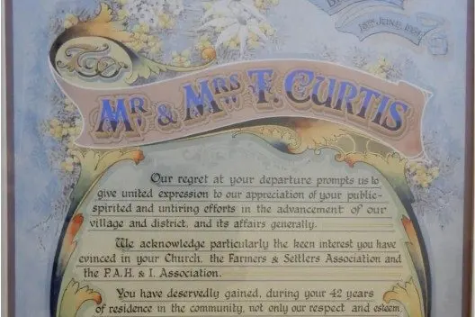 Farewell to Thomas and Mary Curtis of Bribbaree