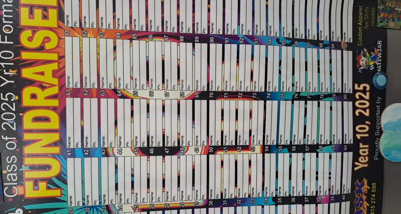 Fundraiser for a private formal in Harden