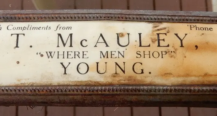 Young Historical Society: Thomas McAuley - 'Where men shop'