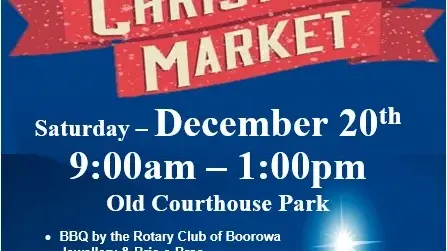 Boorowa Rotary to host final community market of the year