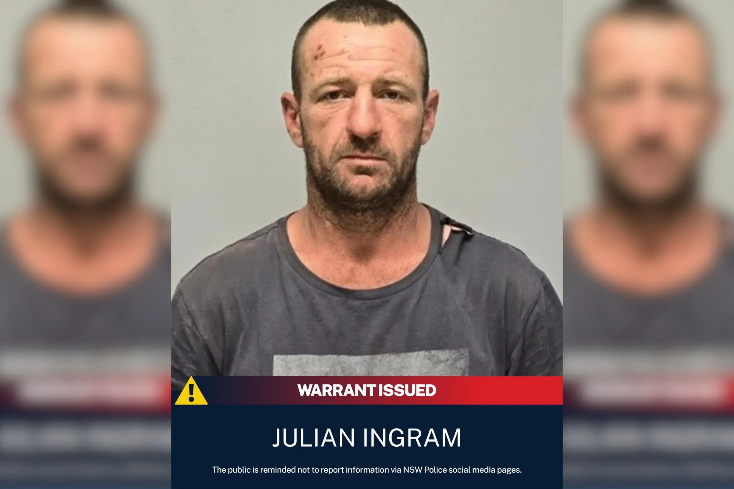 <p>Police are searching for 37-year-old Julian Ingram, who is wanted for murder after three were shot dead in Lake Cargelligo.</p>\\n