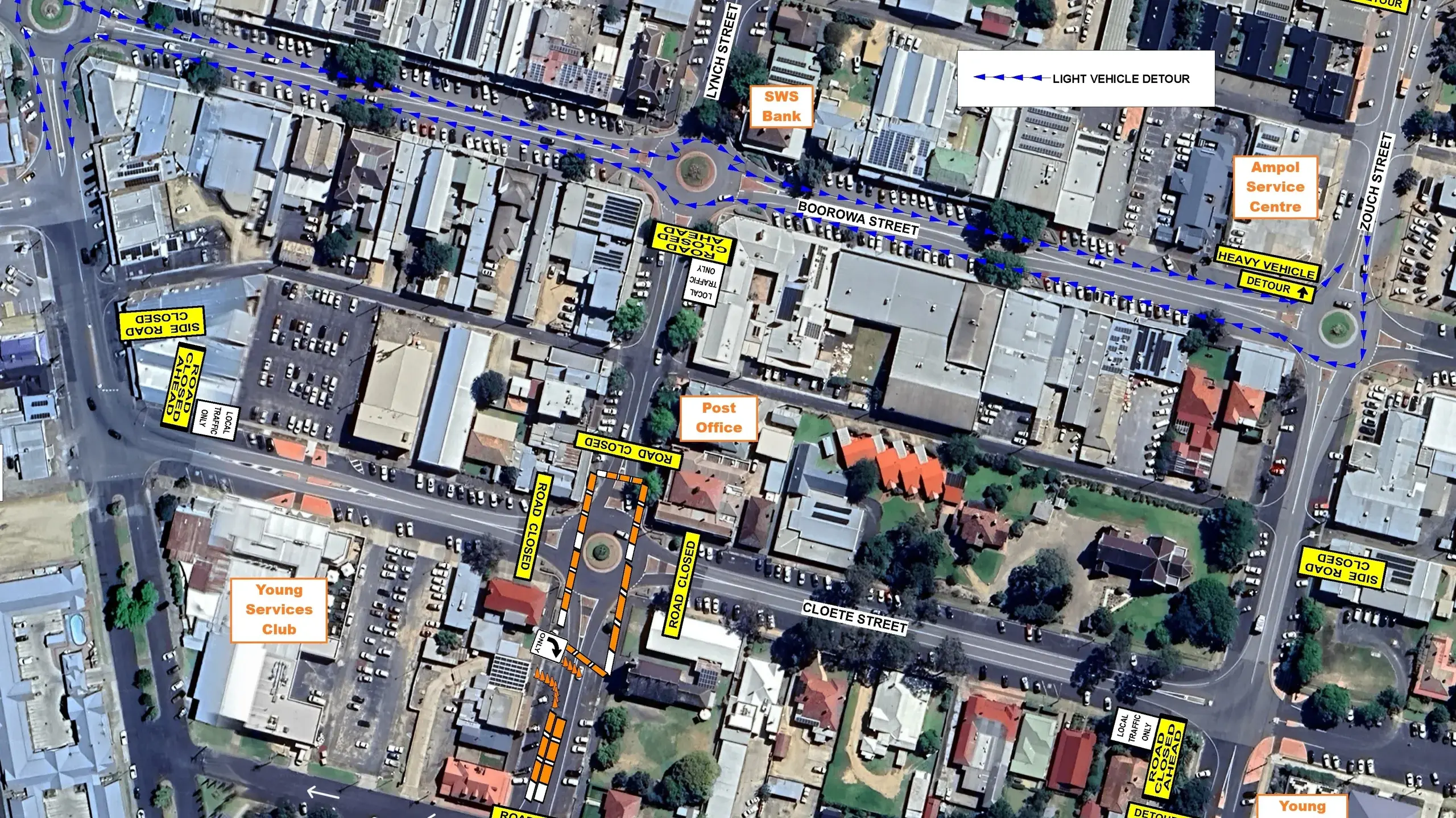 Cloete Street roundabout temporarily closed