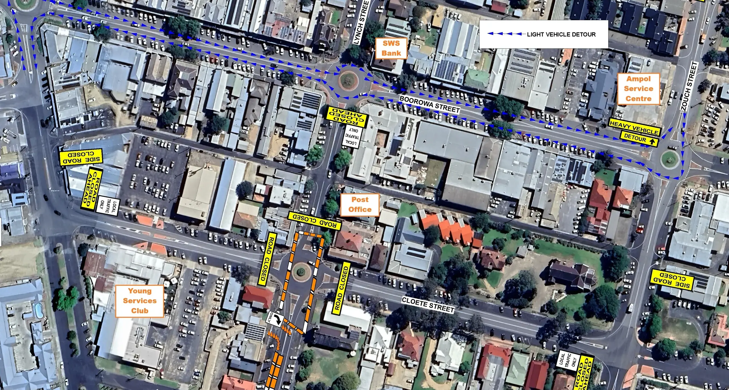 Cloete Street roundabout temporarily closed