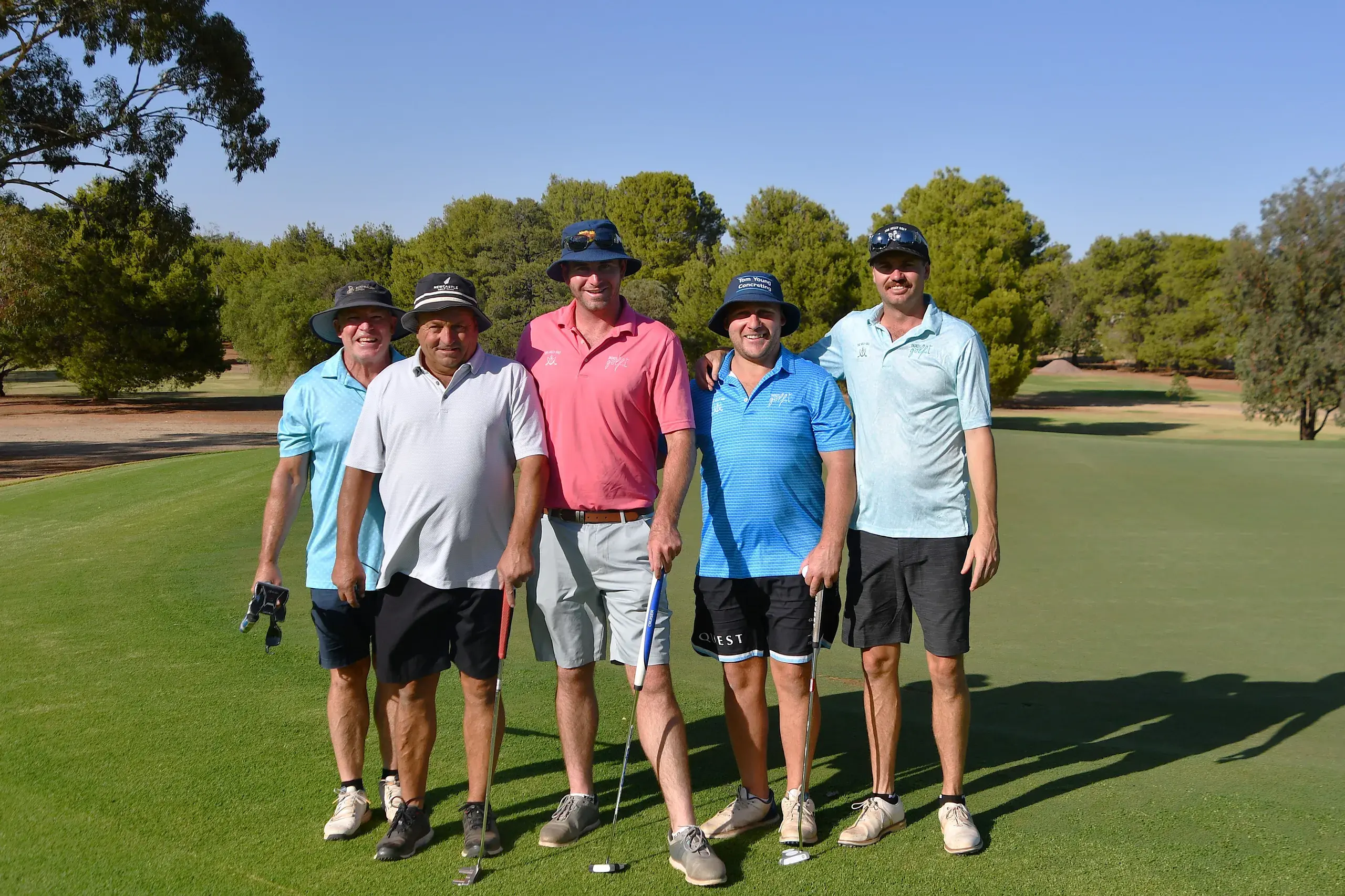 <p>David Stevenson, Brendon Simpson, Jake Thompson, Tom Young and Blake Barker were spotted having a hit at the Parkes Golf Club two weeks ago. PHOTO: Jenny Kingham</p>\\n