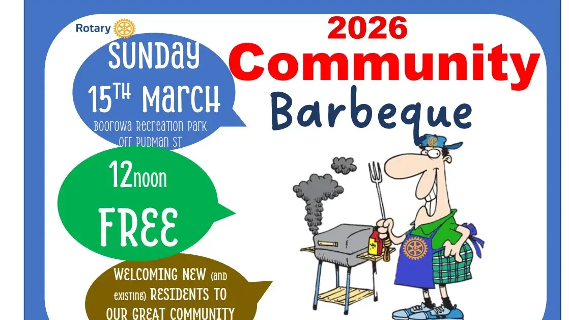Boorowa Rotary to hold a welcome barbecue