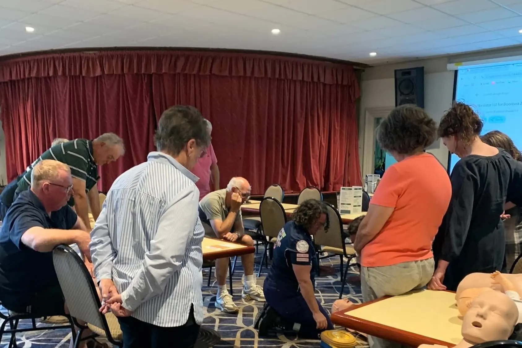 <p>People from the community improved their skills on how to use a defibrillator. PHOTO: Supplied</p>\\n