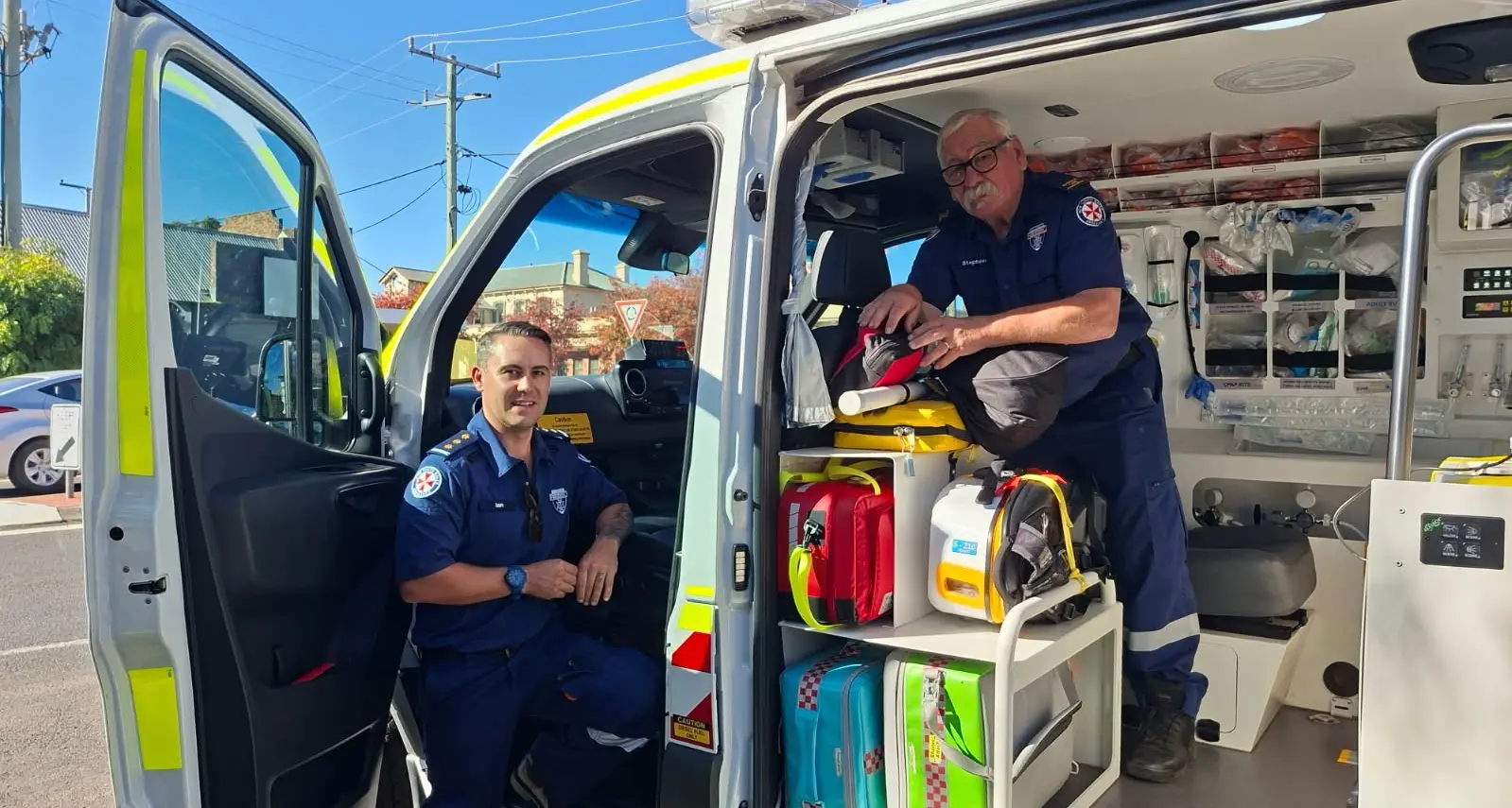 Paramedic Steve Pollard leaves Young ‘in good hands’