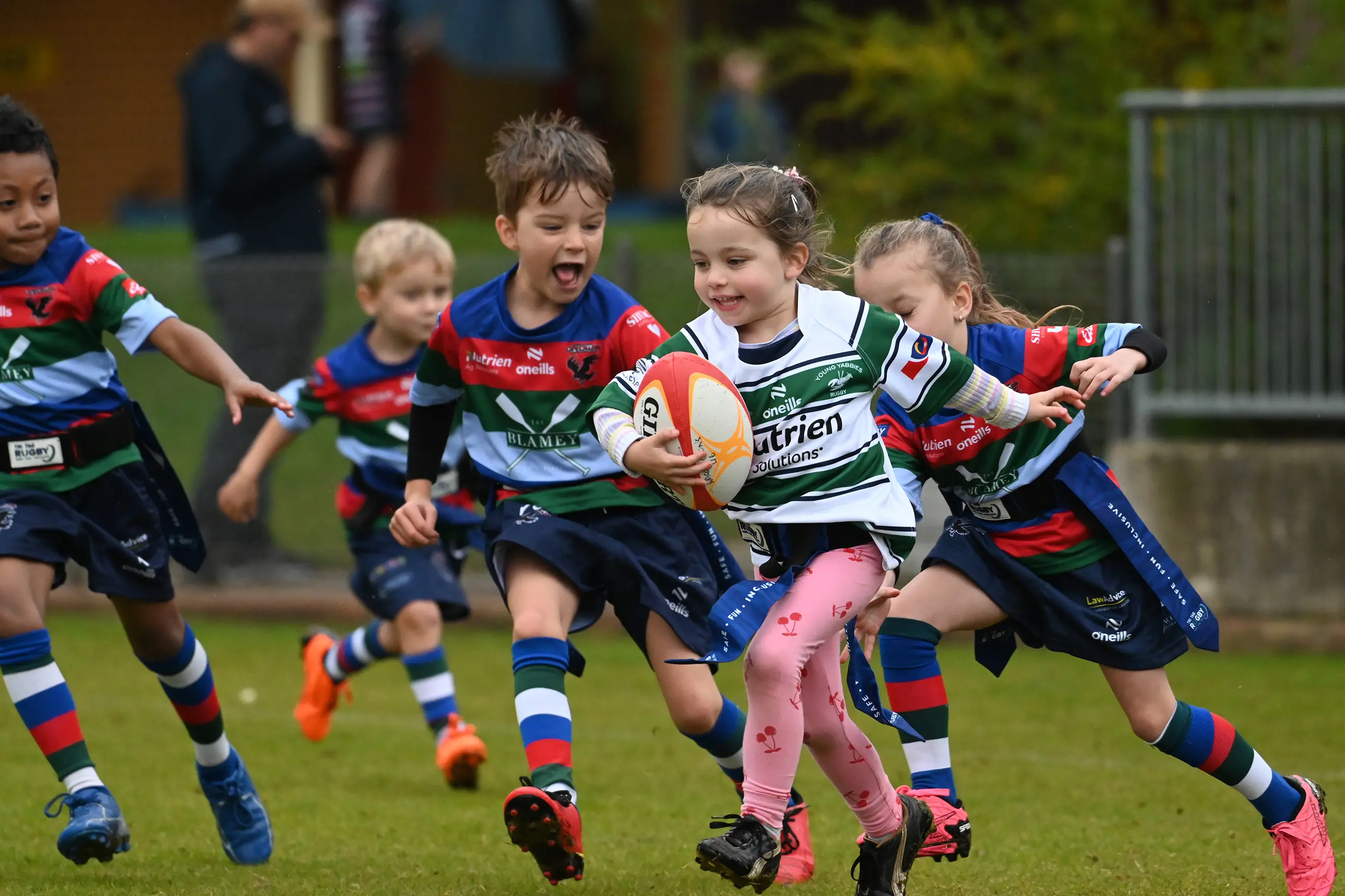 <p>Gracie Seaman makes a break for the opposition\\'s try line. PHOTO: Melissa Beattie</p>\\n