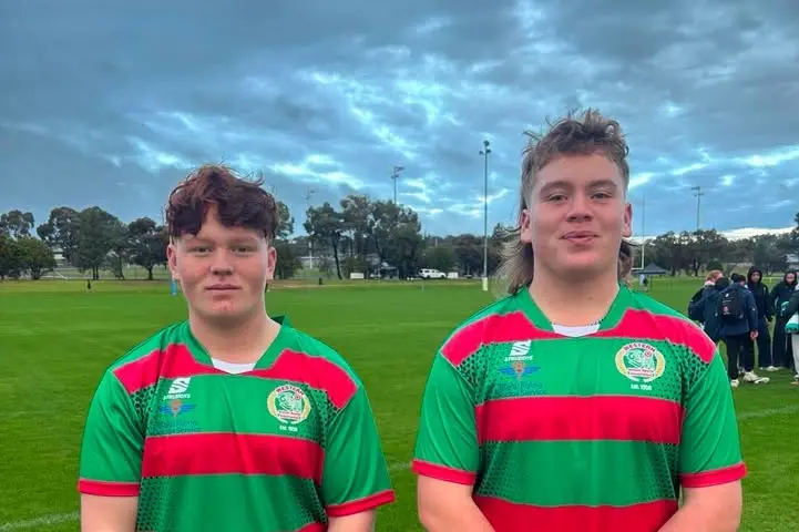 <p>Pete and Phil Gordon were selected for the CHS Western squad for the CHS Rugby Union State Championships. PHOTO: Boorowa Central School Facebook</p>\\n