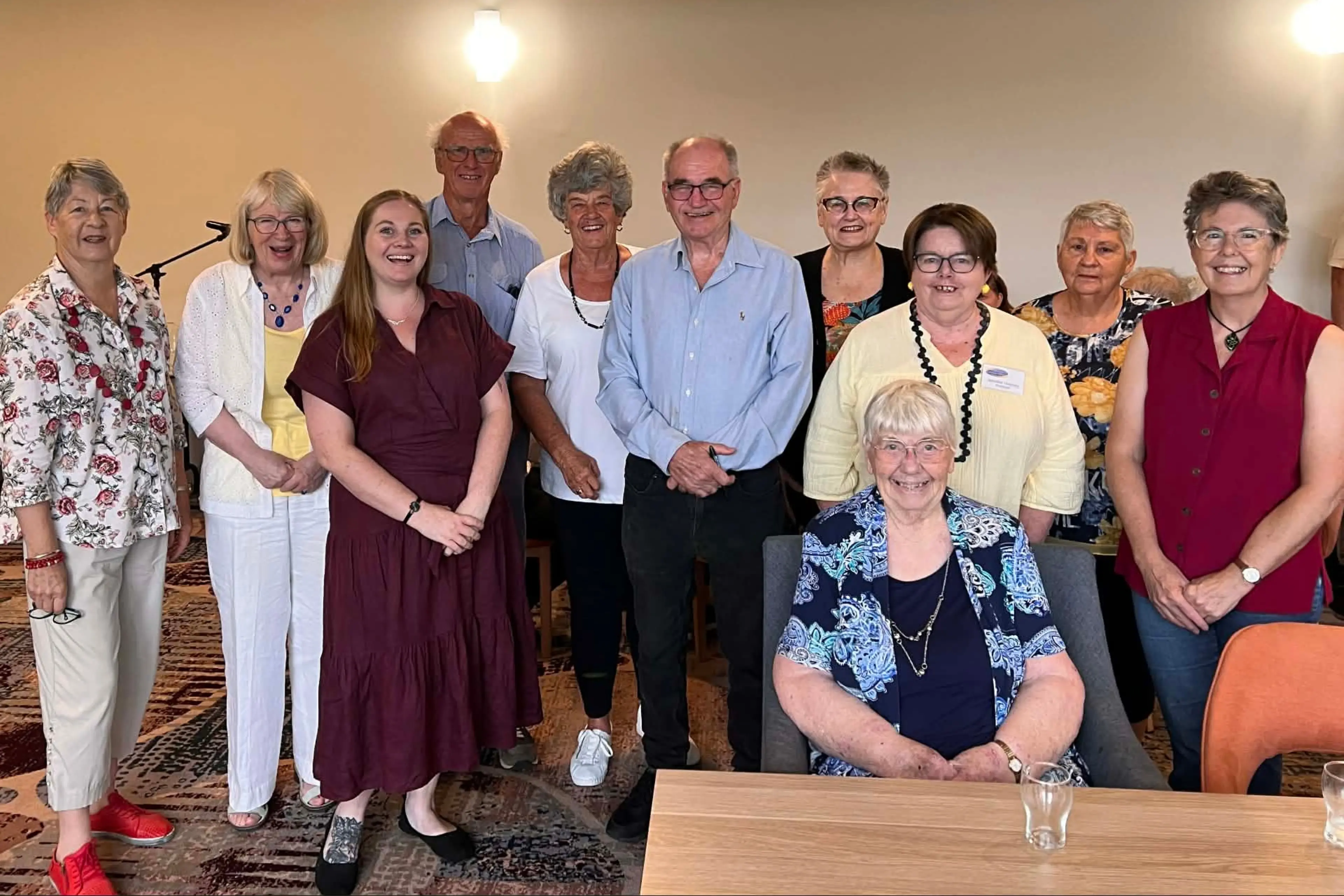 <p>The Lambing Flat Writers\\' Group with Steve Thompson (centre) now in its 44th year and continuing to attract new members.</p>\\n