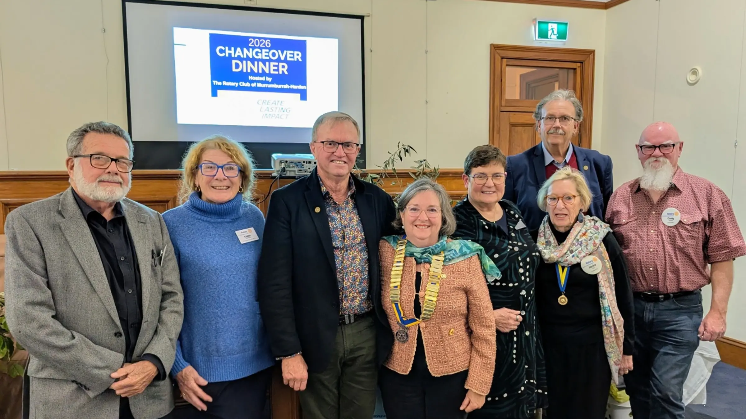 Rotary changeover marks a year of service, renewal and lasting impact