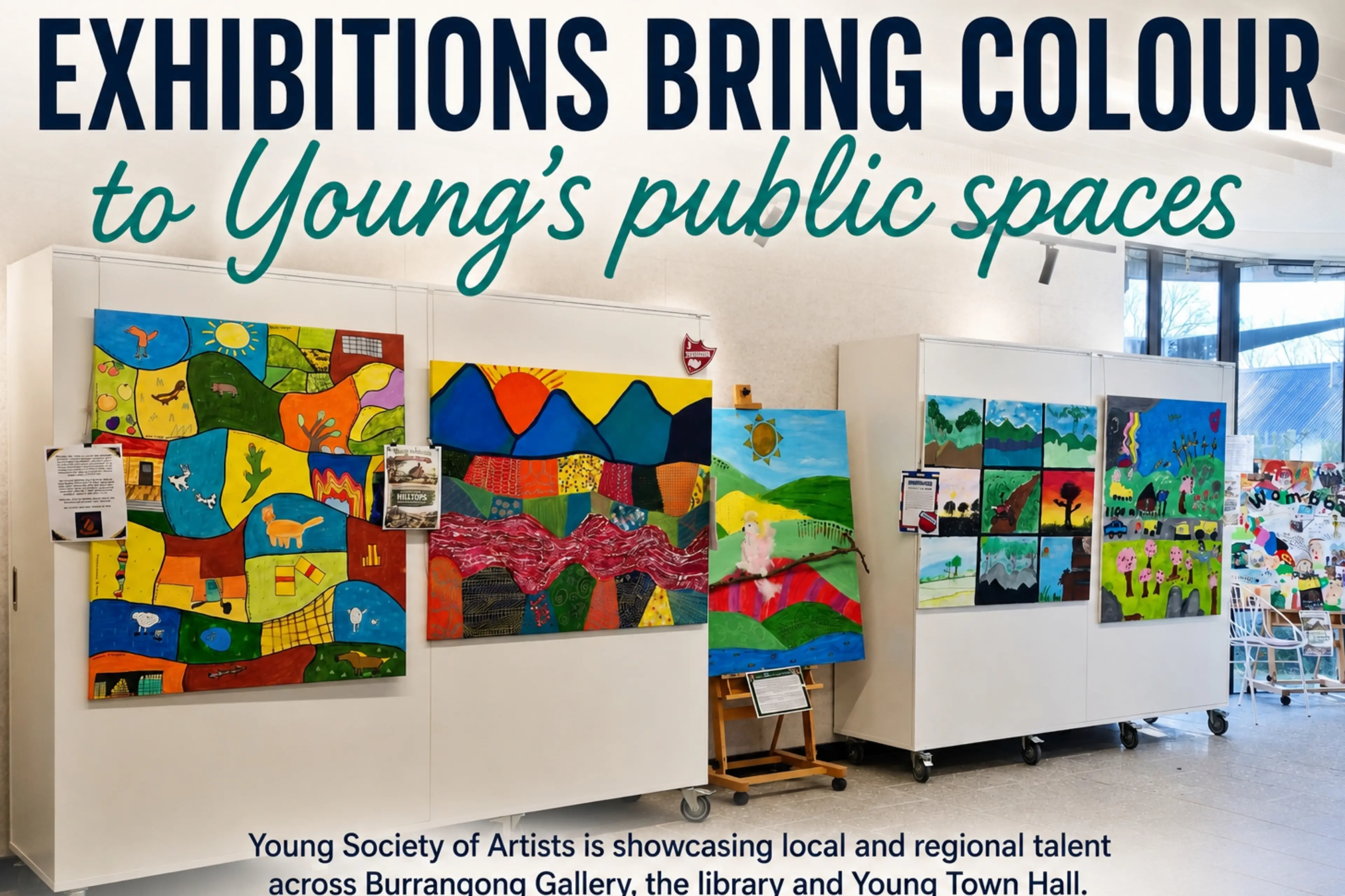<p>Exhibitions bring colour to Young\\u2019s public spaces.</p>\\n