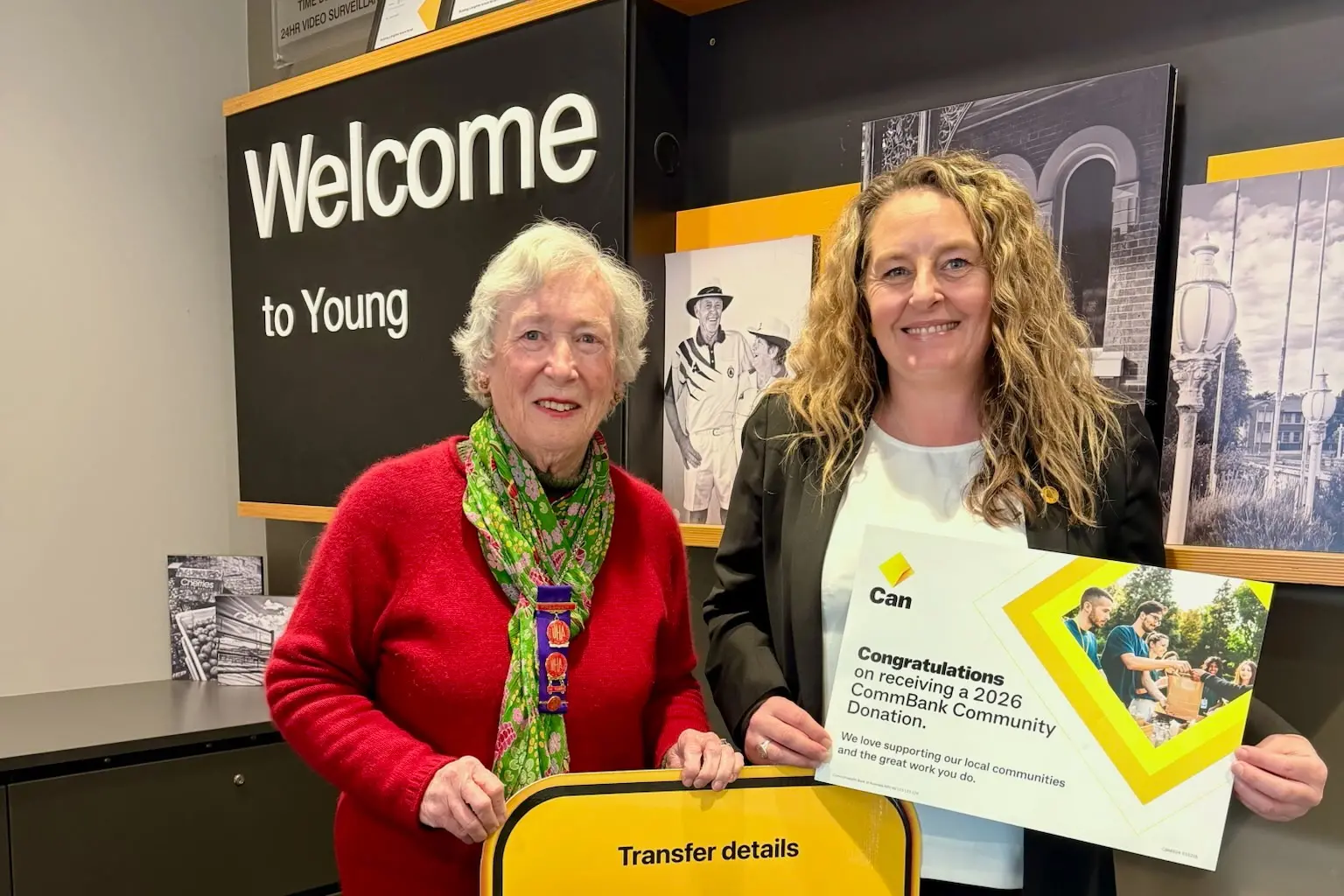 <p>CommBank Branch Manager, Sarah Sullivan, presenting Auxiliary President, Janice Ward, with a donation of $1500. PHOTO: Supplied</p>\\n
