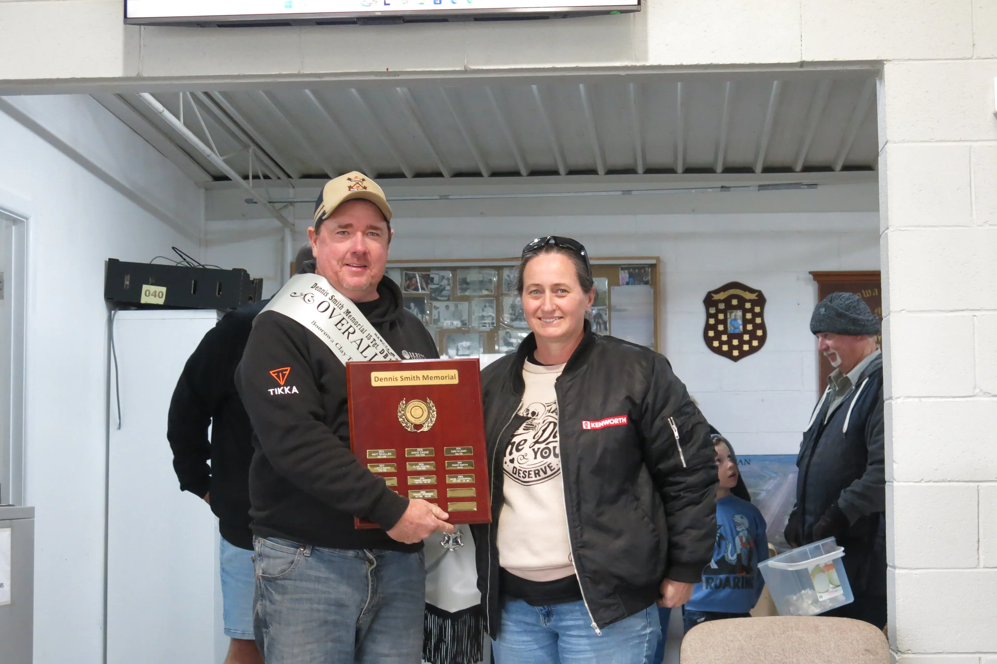 <p>                               Tony O\\'Leary Dennis Smith Memorial Overall winner with Dennis\\'s daughter Angela presenting the prize</p>\\n