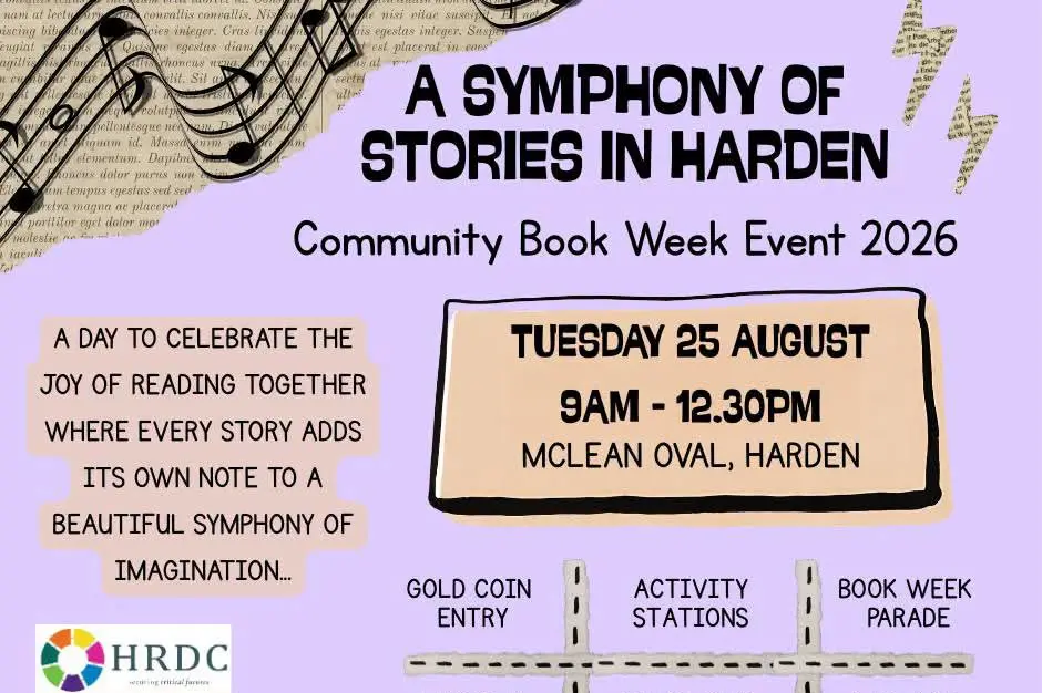 <p>The Harden Community Book Week event returns to McLean Oval on Tuesday 25 August. IMAGE: Supplied</p>\\n
