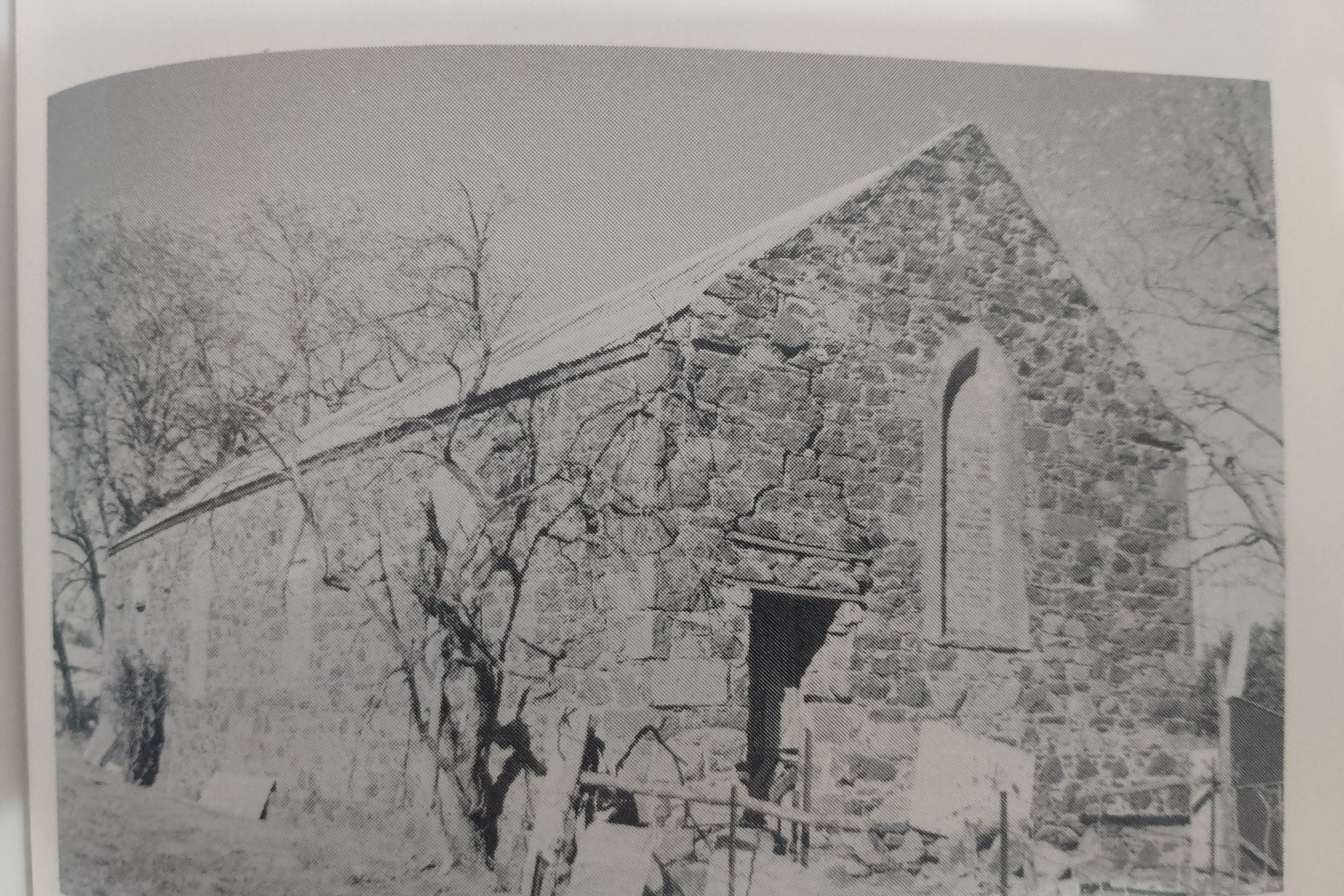 <p>The First St Patrick;s Church, finished in 1859. This photo is how the church appeared in 1989. Photo from Boorowa Historical Society</p>\\n