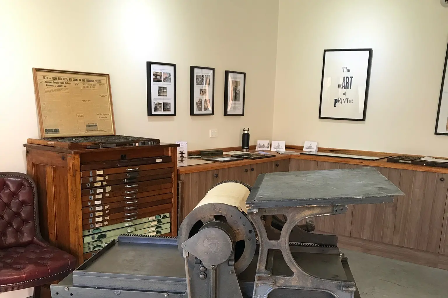 <p>Burrowa News Printing Press - Housed in Boorowa Museum PHOTO: Denise Sholz-Wulfing</p>\\n