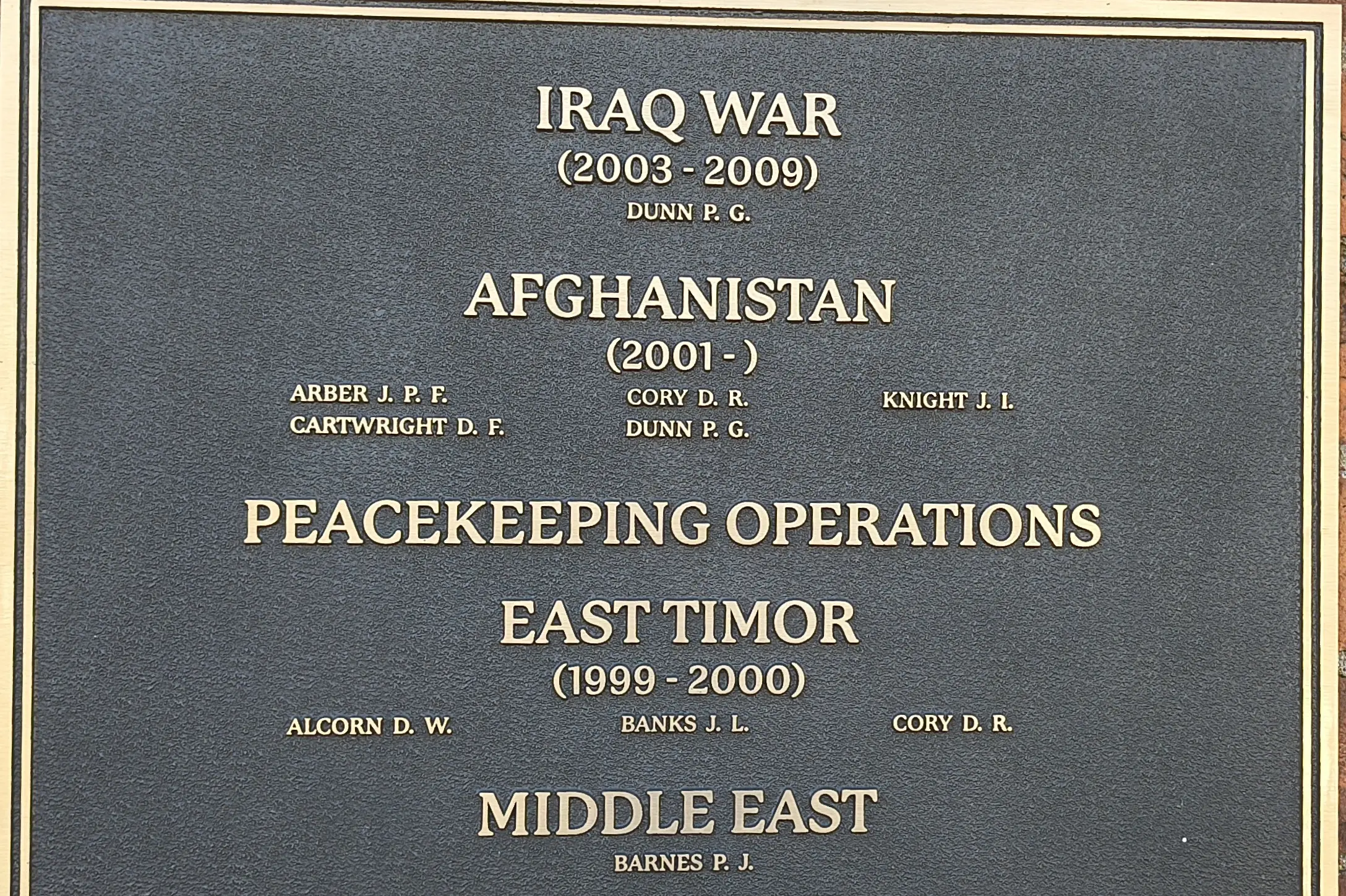 <p>Boorowa War Memorial Plaque. PHOTO: Dean Franklin</p>\\n