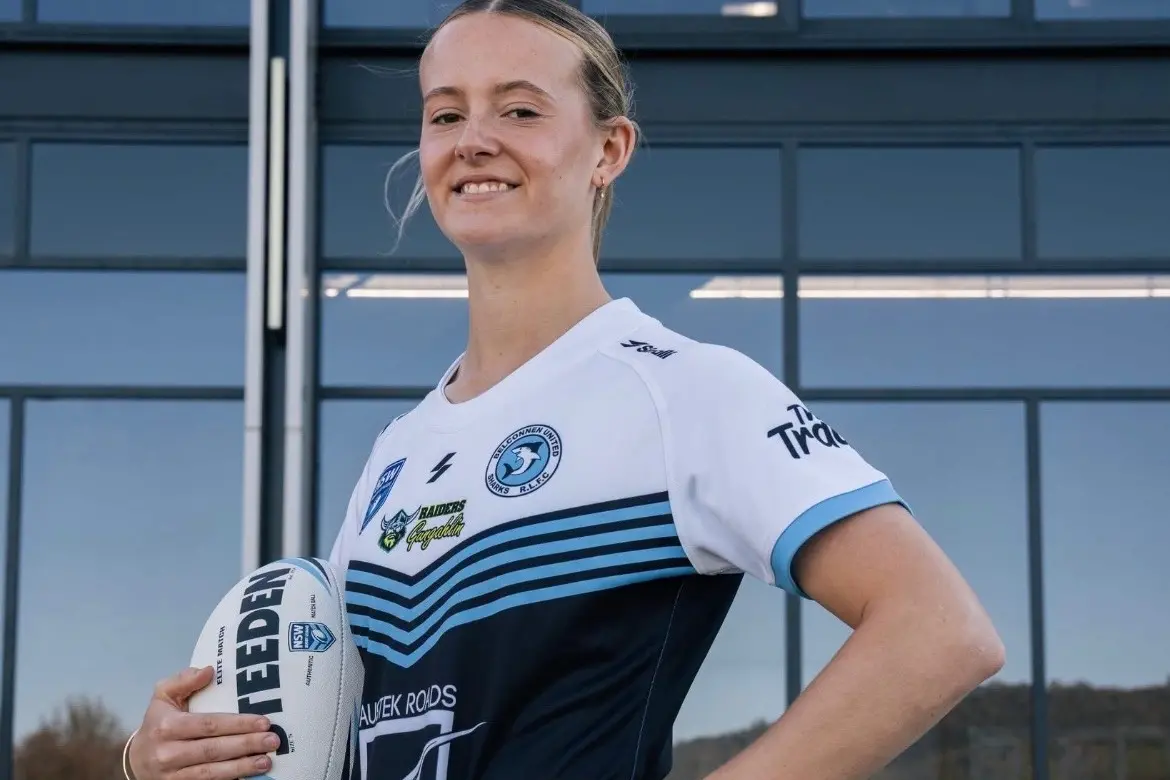 <p>Eliza in her Belconnen United Sharks Uniform. PHOTOS: Eliza Taylor</p>\\n