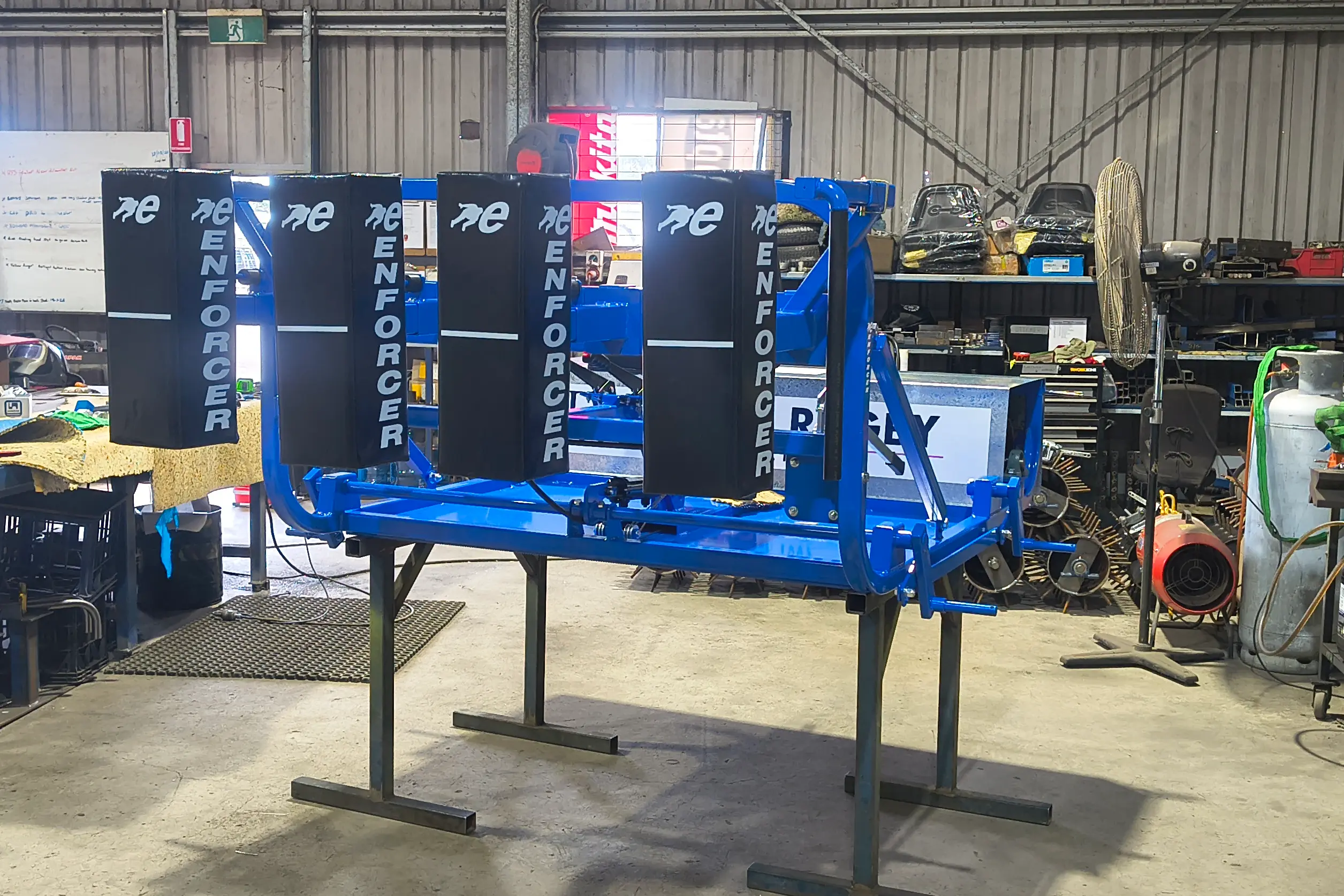 <p>Enforcer Pro Scrum Machine almost ready for delivery.</p>\\n