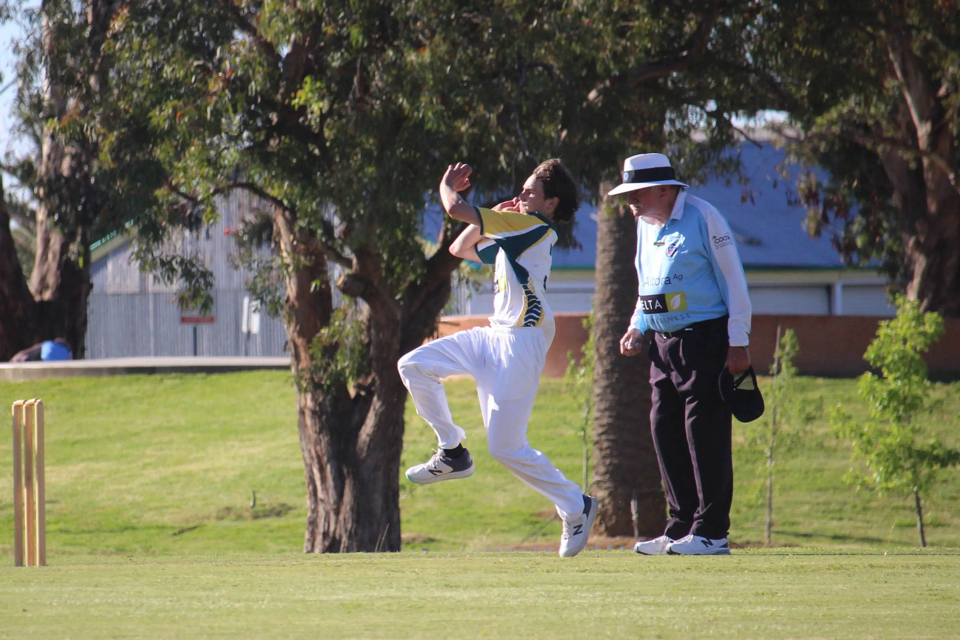 <p>Hornets opening bowler Beau Bourlet was on target against the Big Bottles. PHOTO: Russ Haylock</p>\\n