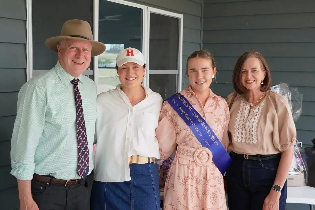 <p>                Murrumburrah-Harden Show Young Woman Alice Lewis (2024) and Isabel Duke (2025) with Federal Member for the Riverina Michael McCormack and his wife Catherine. PHOTO: Supplied                </p>\\n