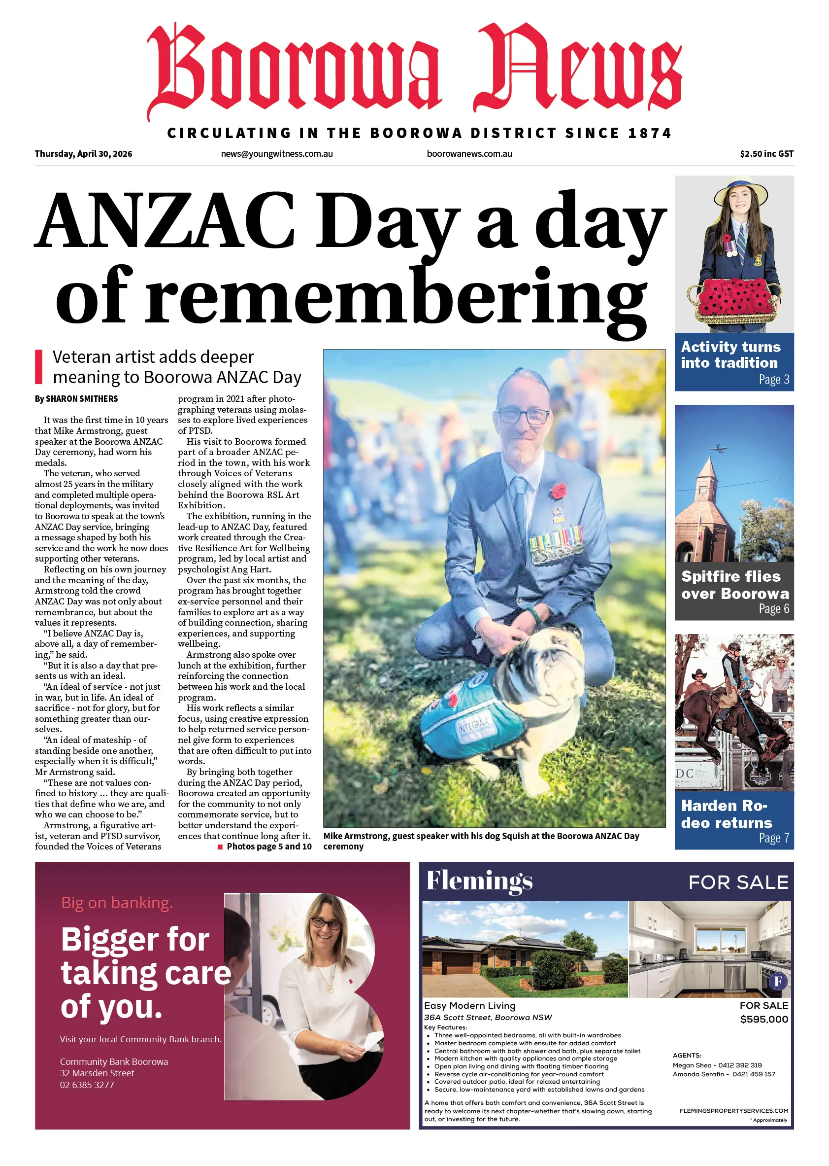 Boorowa News, Thursday, April 30, 2026