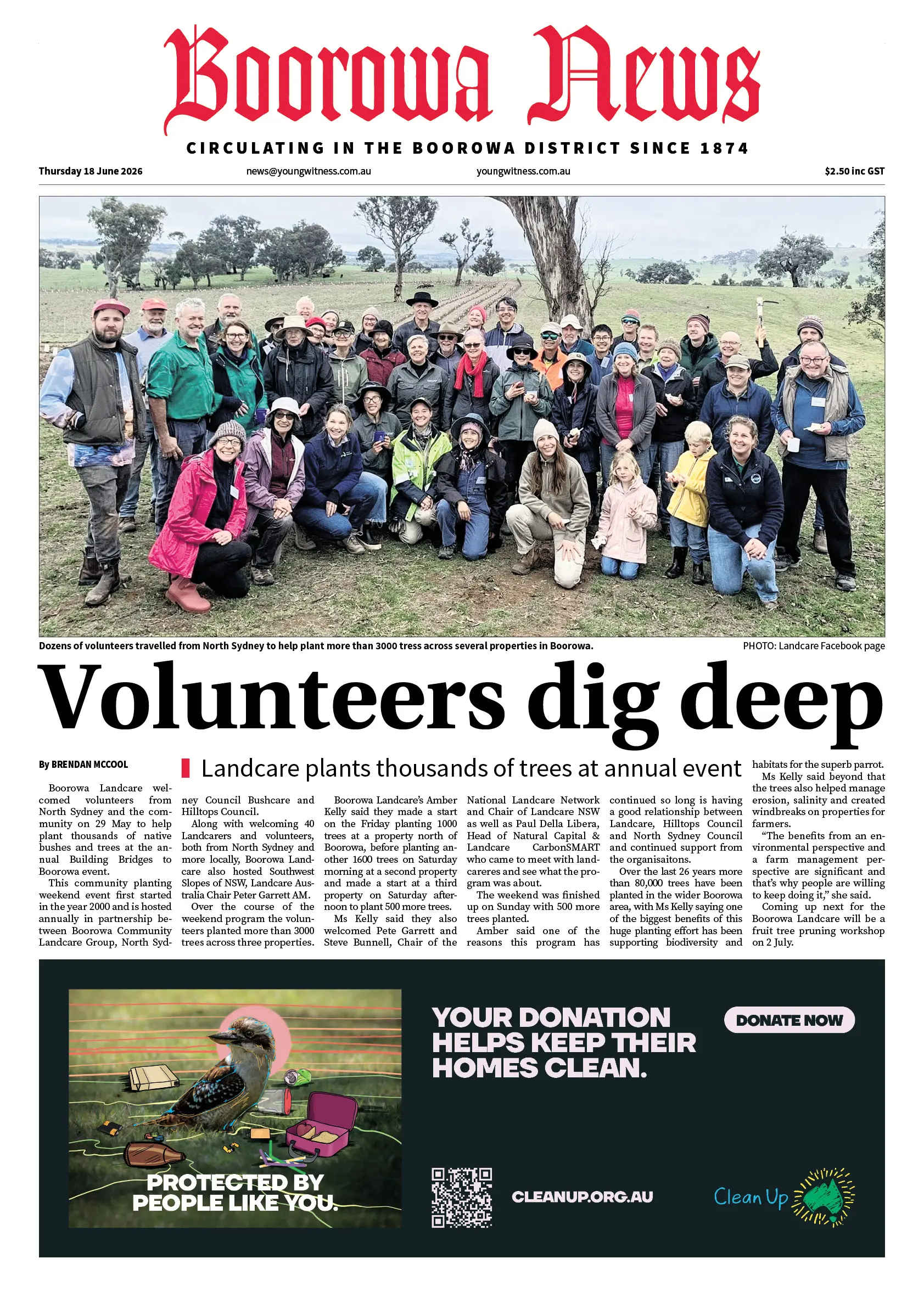 Boorowa News, Thursday 18 June 2026