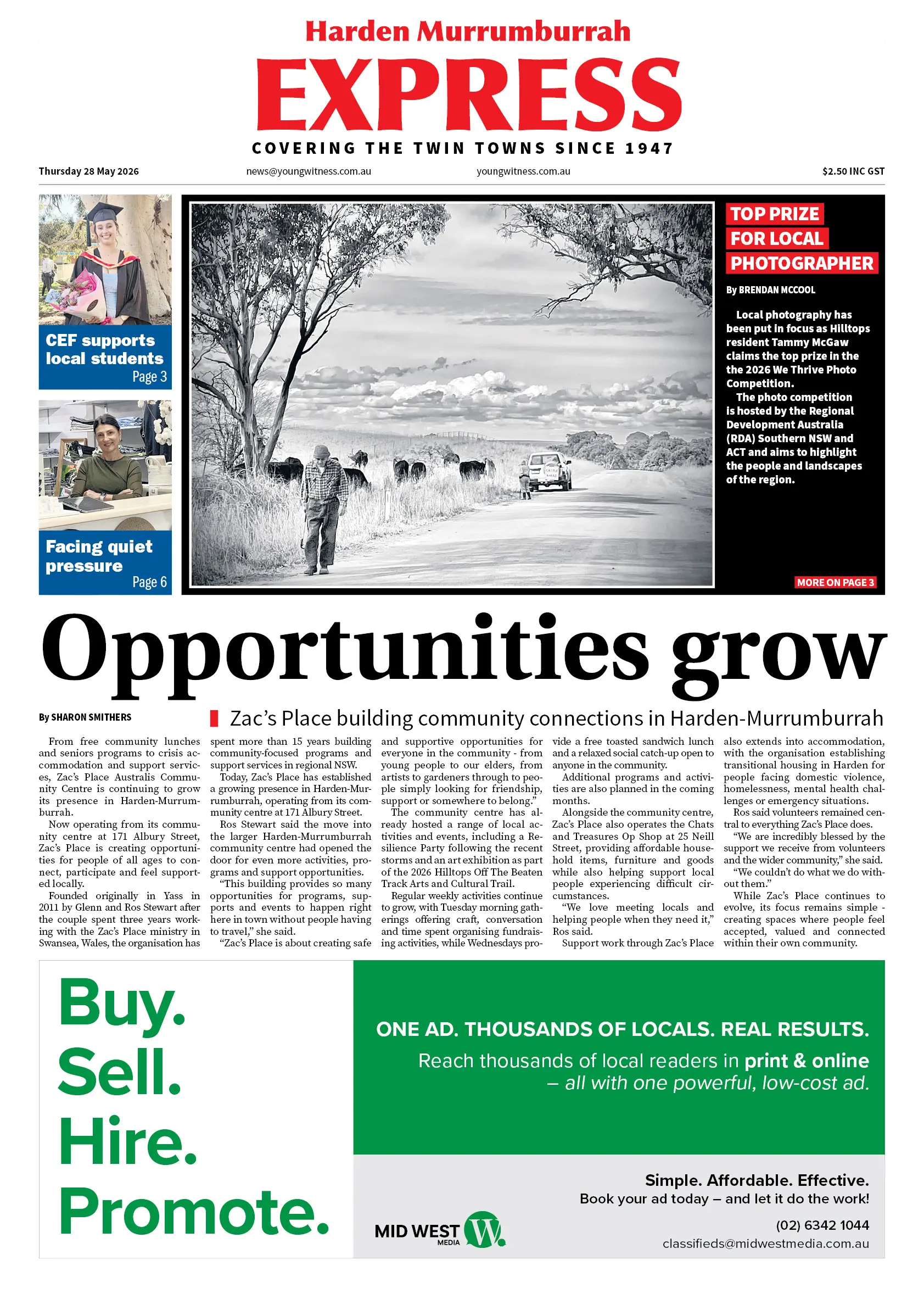 Harden Murrumburrah Express, Thursday 28 May 2026