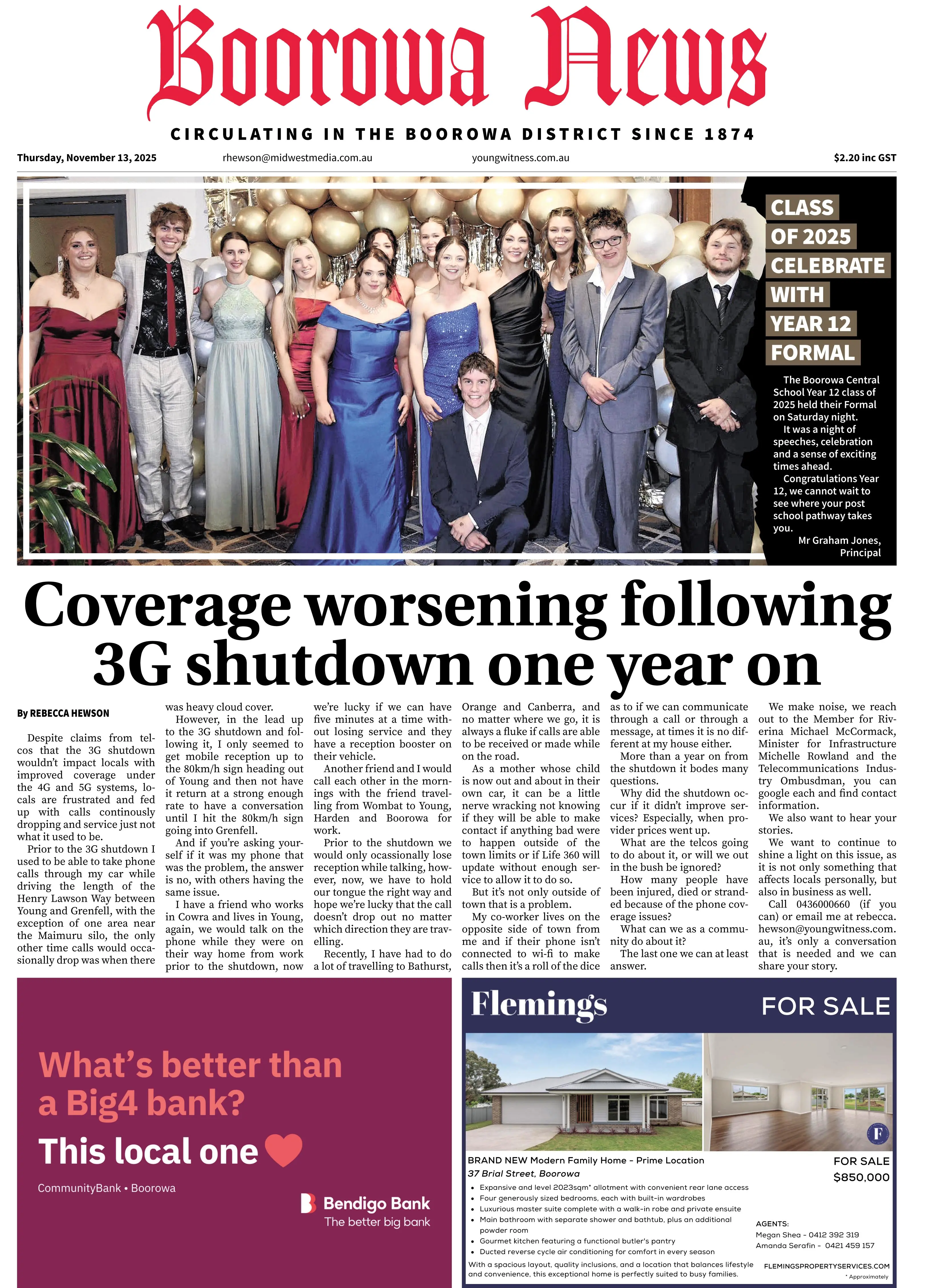 Boorowa News, Thursday, November 13, 2025