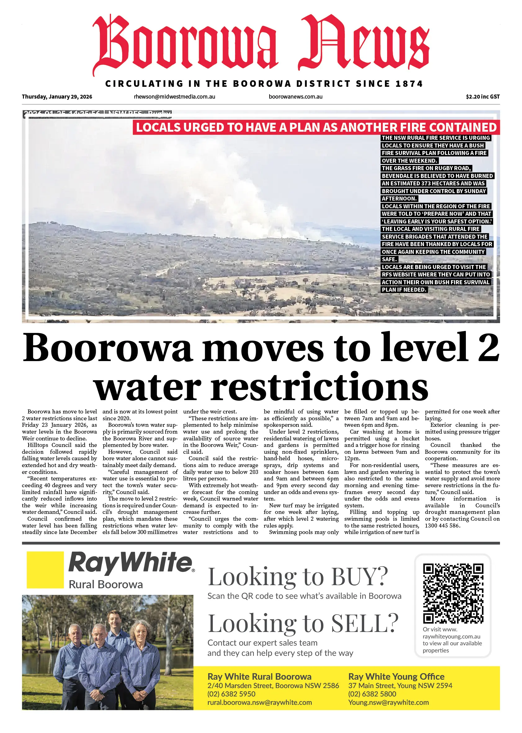Boorowa News, Thursday, January 29, 2026