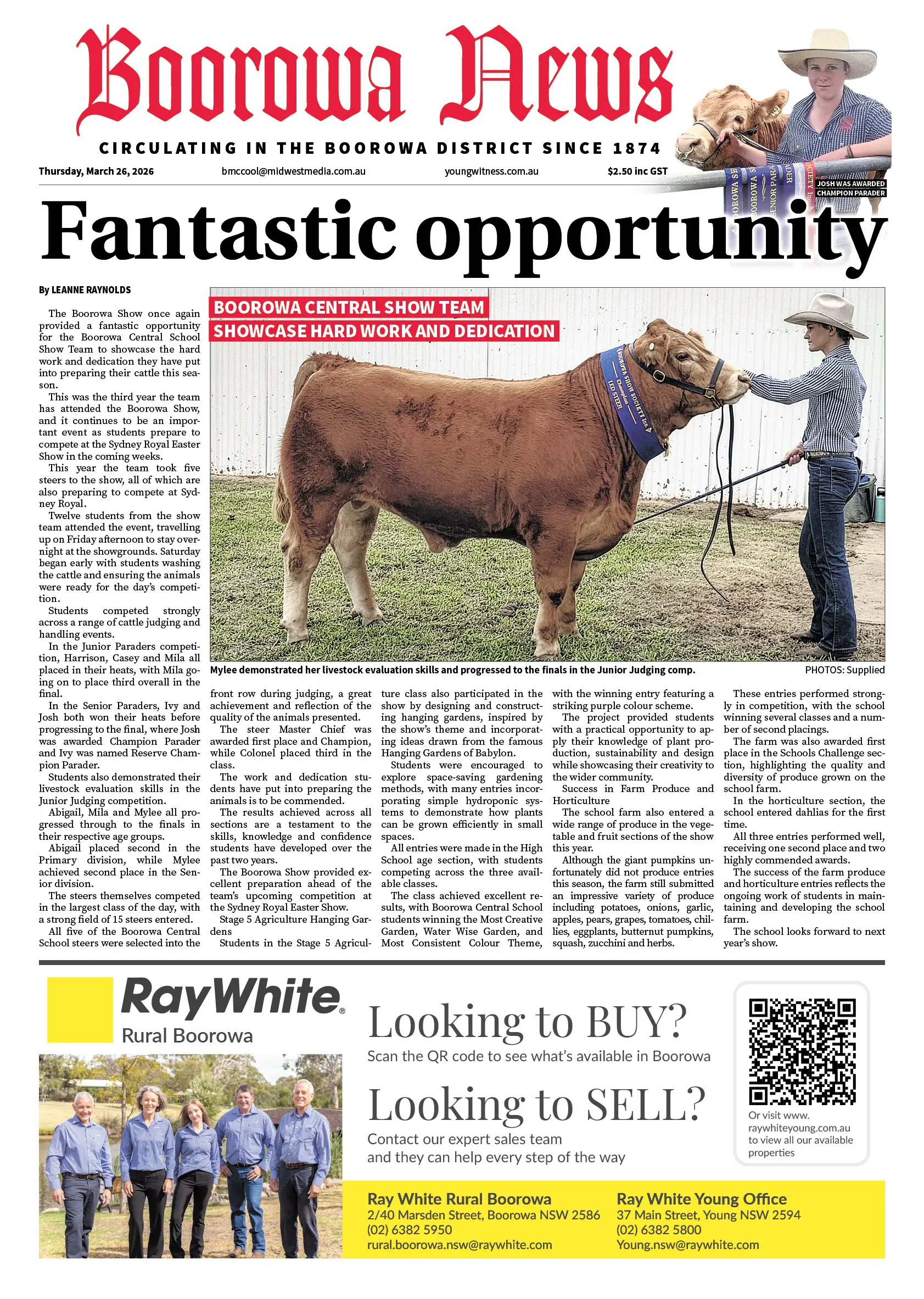 Boorowa News, Thursday, March 26, 2026