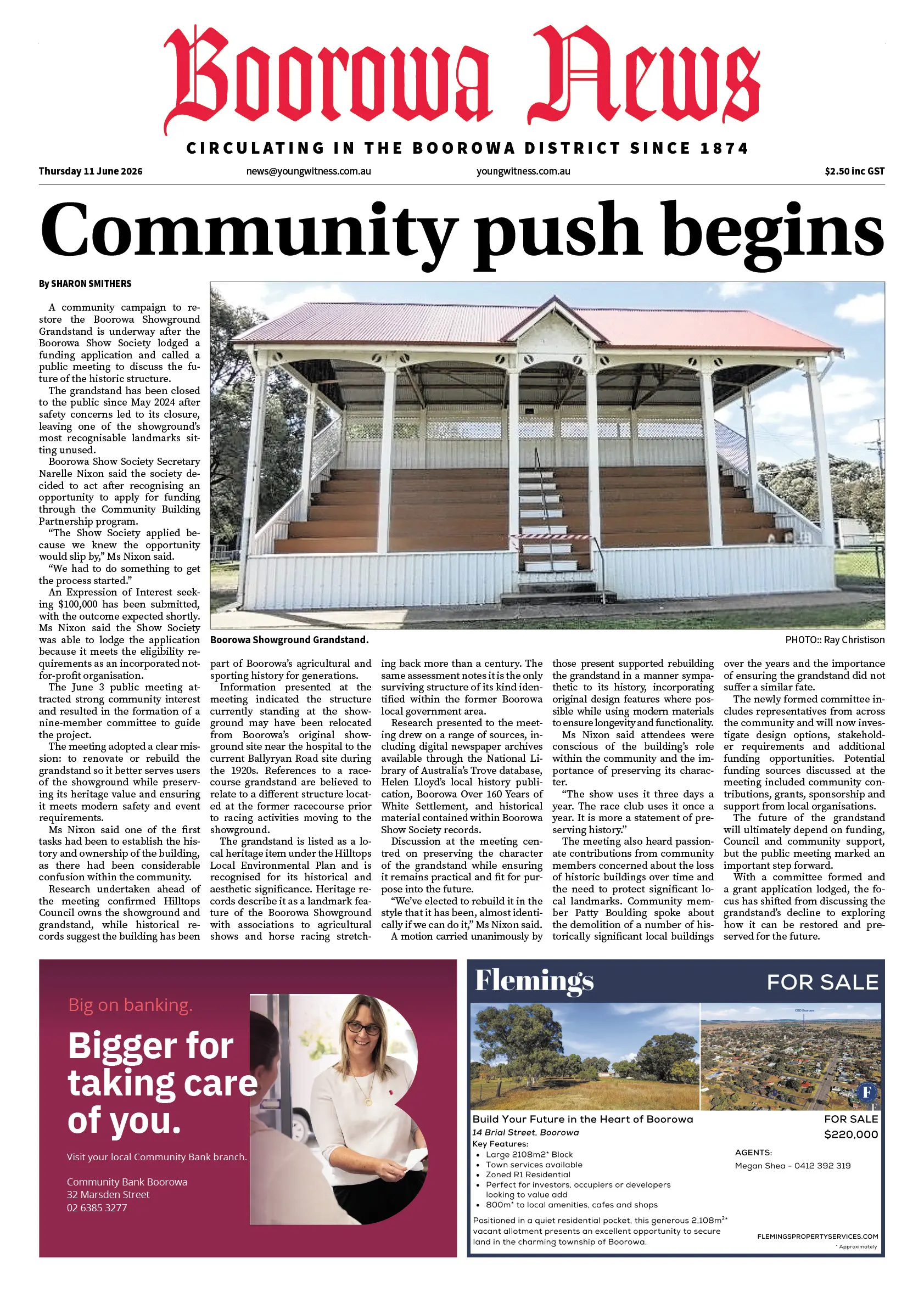 Boorowa News, Thursday 11 June 2026